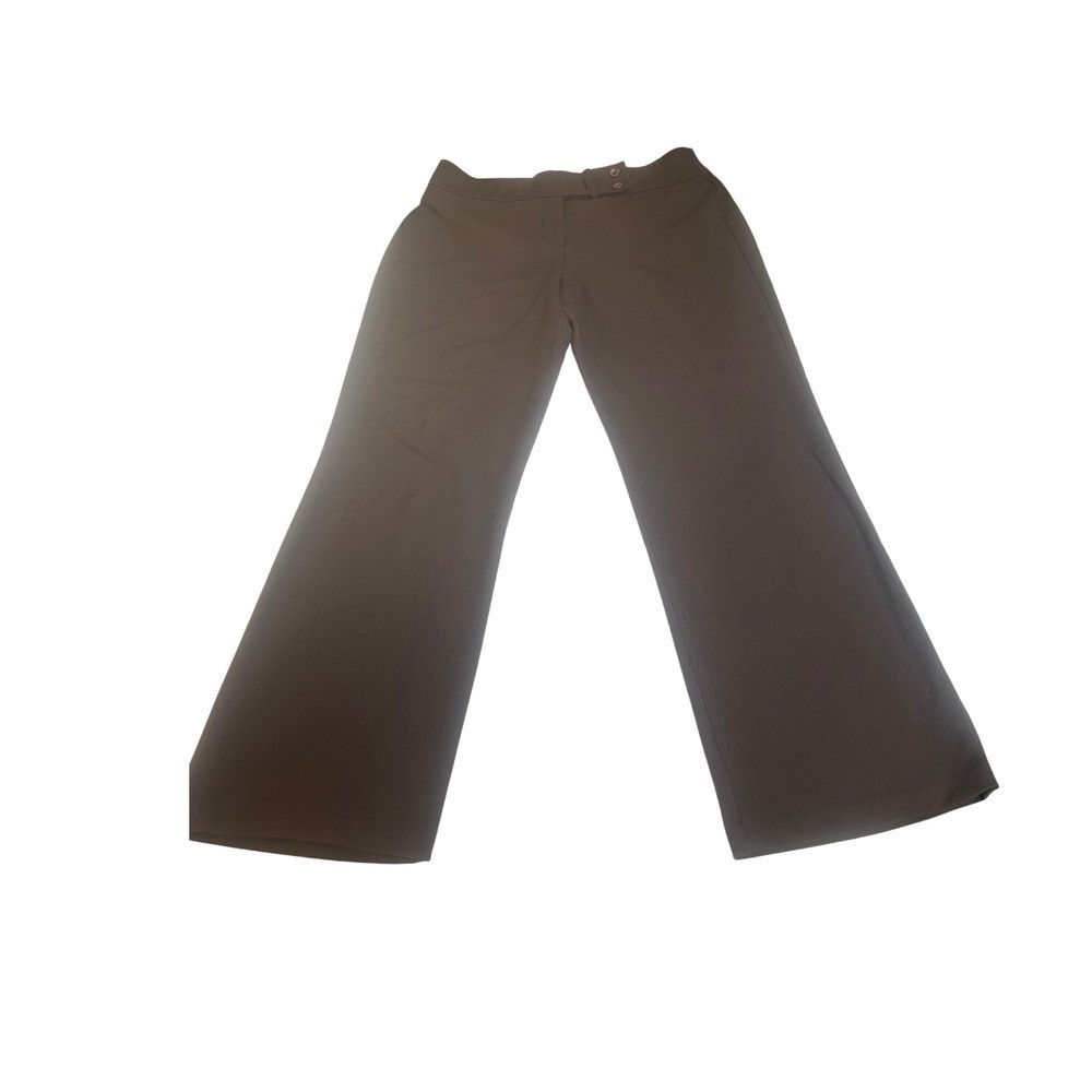 Gloria Vanderbilt The Perfect Fit‎ Brown Wide Leg Dress Pants Women's Size 12
